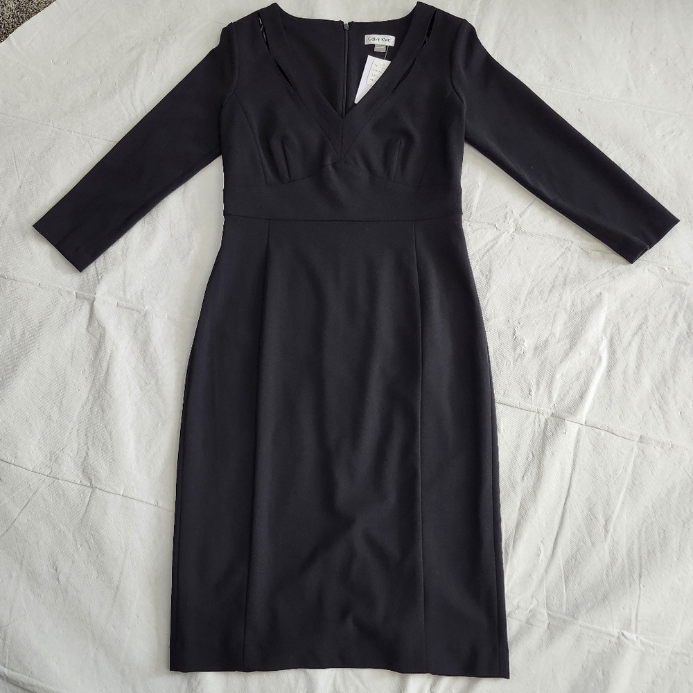 Calvin Klein Black Long Sleeve Dress - Picture 3 of 7